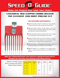 interesting clipper guard size chart with clipper guard