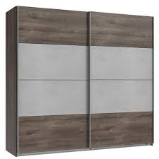 Soldes pour un achat armoire porte coulissante au meilleur prix. Dressings Et Armoires Meubles Et Rangements Armoire Penderie Jana Portes Coulissantes Largeur 225 Chene Chataigne Gris Beton Inside75