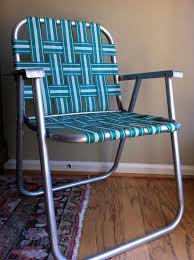 Vintage Folding Webbed Lawn Chair Etsy Lawn Chairs Chair Old Fashioned
