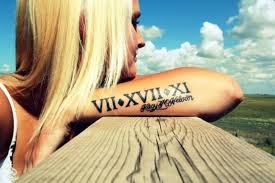 There are lots of online convertors for you to check exactly what your preferred number would look like as a roman numeral tattoo. Roman Numeral Date With Letters Tattoo On Arm Sleeve For Girl Roman Numeral Tattoos Trendy Tattoos Picture Tattoos