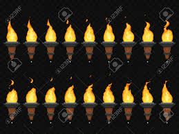 Find the best free fire videos. Torch Fire Animation Burning Cresset Flames On Torches And Royalty Free Cliparts Vectors And Stock Illustration Image 110800604