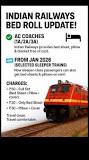 Telugu_Railfan | 🛏️ New Bedroll Service for Sleeper Class ...