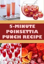 Poinsettia Punch Recipe Recipe Punch Recipes Champagne Punch Recipes Recipes