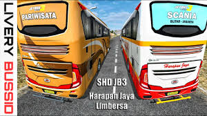 Skin bussid pariwisata for android apk download. Harapan Jaya Limbersa Livery Bussid Shd Ori Youtube