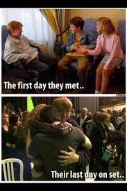The First Day They Met Their Last Day On Set Harry Potter Cast Harry Potter World Harry Potter Fan