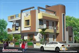 Duplex House Plan And Elevation 2878 Sq Ft Front Elevation Designs Duplex House Kerala House Design
