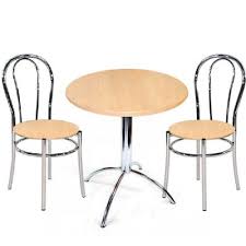 From narrow to extendable designs, we round up the best compact dining tables. Litrax Small Round Beach Table Set Chrome Frame 2 Chairs