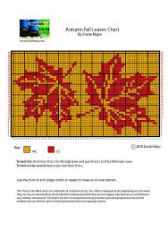 Autumn Fall Leaves Pattern By Erssie Intarsia