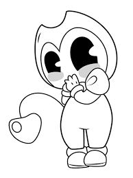 How to draw bendy | bendy and the ink machine. Free Printable Bendy And The Ink Machine Coloring Pages For Kids