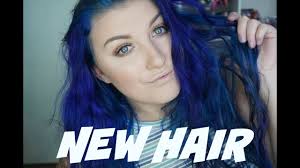 Because your hair color is dark, bright colors cannot show up perfectly in all conditions of light. Hair Journey Dark Brown To Bright Blue Youtube