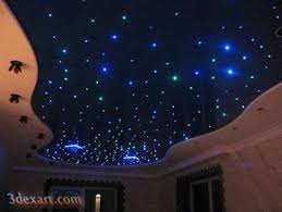 How to make a star ceiling yourself. Fiber Optic Star Ceiling Starry Sky Stretch Ceiling Lighting Ideas Glossy Ceiling Step By Step To Make St Star Ceiling Starry Ceiling Star Lights On Ceiling