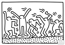Keith Haring Coloring Pages Printable Keith Haring Art Haring Art Keith Haring