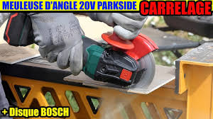 Meuleuse D Angle 20v Parkside Lidl Pwsa 20 Li Test Couper Carrelage Disque Bosch Cut Tiles Youtube