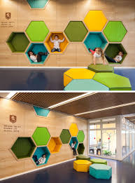19 Ideas For Using Hexagons In Interior Design And Architecture School Interior Kindergarten Design Interior Design Tips
