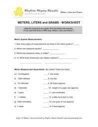 Meters Liters And Grams A Rap Song For Teaching The