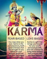 Karma That Is Love Based Is True Devotion And One Of Greater Results Of Benefit Krishna Bhagavadgita Law Of Karma Hindu Philosophy Karma Pictures