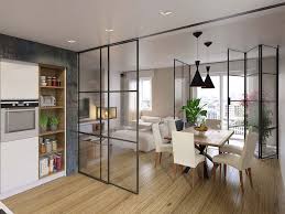 Separation entre cuisine et salon les solutions allure et bois. 1001 Idees Separation Cuisine Salon Coulissez Une Porte Ouverte