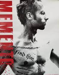 Rare Original Vintage Japanese Movie Poster For Christopher Nolans Film Noir Mystery With Guy Pearce And Carrie In 2021 Japanese Movie Poster Nolan Film Memento Movie