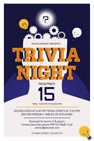 The editors of publications international, ltd. Blue Trivia Night Poster Trivia Night Trivia Night Flyer Trivia