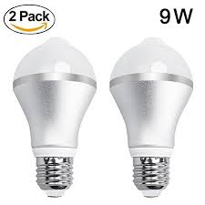 9w Motion Activated Led Bulb Aukora Motion Sensor Light Bulb E26 E27 Cold White Motion Detection Outdoor Indoor Light Sensor Motion Sensor Lights Light Bulb