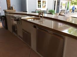 outdoor kitchen countertops material