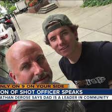 Son of wounded officer: Getting shot won't stop him