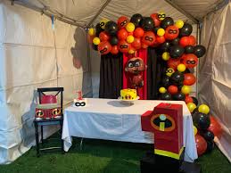 Theme parties are just more fun. Incredible Jack Jack Party Theme Incredibles Birthday Party Superhero Birthday Party Decorations Birthday Party Theme Decorations