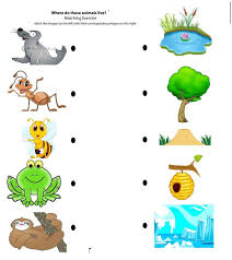 Matching Animals To Their Home Worksheet Crafts And Worksheets For Preschool Toddler And Kinde Kids Math Worksheets Kindergarten Worksheets Animal Worksheets