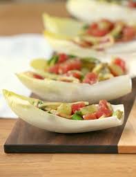 This copycat cranberry bliss bars recipe is as good as or better than the starbucks version. Easy Low Calorie Appetizer Asian Ahi Tuna And Avocado Stuffed Endive Pin It To Your Appetizer Board Low Calorie Appetizers Food Healthy Snacks Recipes