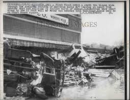 1961 Press Photo Harrison, Ark flash flooding killed at least 3 people