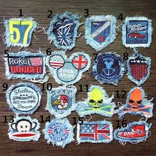 Skull Punk Band Patch Jeans Embroidery Patches Decorative Decals Embroidered Sew On Patch A38 Embroidery Patches Band Patches Sew On Patches
