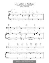 Free shipping on qualified orders. Love Letters In The Sand By C Kenny N Kenny Sheet Music On Musicaneo