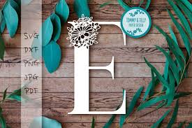 Free Free 335 Floral Letter E Svg SVG PNG EPS DXF File