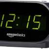 Sharp digital alarm clock with rapid charge 2 amp usb port for smartphone phone. 1