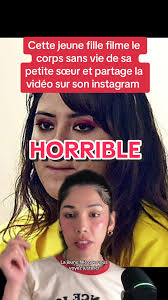 Elle filme le coprs sans vie de sa petite et partage la vidéo sur son  compte instagram dans le but de récolter de l’argent Obdulia sanchez a eu  un accident qui a tué sa petite sœur jaqueline il s’agit ...
