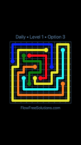 Click and drag pieces to connect to others. Saturday August 3 2019 Flow Free Level 1 Daily Puzzle Solution And Answer Flow Free Solutions