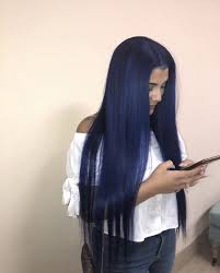 Black And Blue Weave Hairstyles Pin By The Unconventional Mama Bear On Hair Colors Hair Styles Temporary Hair Color Hair Color Blue