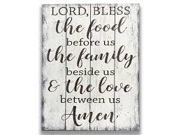 Trivia about bless the food be. Lord Bless The Food Before Us Wood Sign Rusticly Inspired Signs