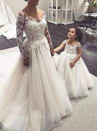 Wedding Dresses With Long Sleeves Ball Gown Wedding Dress Romantic Classic We Vestidos De Noiva De Baile Vestido De Baile De Casamento Vestido De Noiva De Tule