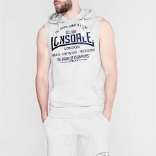 Shopstyle.com has been visited by 100k+ users in the past month Lonsdale Box Sleeveless Hoodie Mens Sleeveless Hoodies Sportsdirect Com