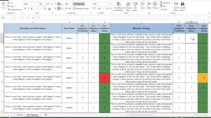 The risk template available on this page is printable, easy to fill at the top of the prince2 risk register excel template featured on this site is space reserved for the project's name, project's number, project's. Risk Register Template Excel Free Download Yorte