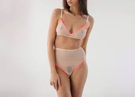 Mesh Nude Lingerie Nude Lingerie Set Sheer Lingerie See Through Bra See  Through Panties Transparent Lingerie See Through Lingerie Ddlg - Etsy