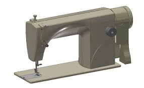 Sewing machine language english drawing type block category industrial additional screenshots file type dwg materials measurement units metric footprint area building features tags aspirador de pó, aspirateur, autocad, block, bohrmaschine,. Industrial Style Sewing Machine 3d Cad Model Library Grabcad