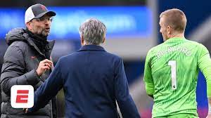 From a corner the ball found virgil van dijk at the back post as jordan pickford lunged towards him and caught him around his knee. Jordan Pickford Didn T Mean To Hurt Virgil Van Dijk But He S Not Wired Right Nicol Espn Fc Youtube