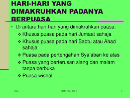 Karena itu jika anda mampu untuk melakukan puasa qadha sehari sebelum atau sesudah jumat, maka itu lebih baik, sehingga tidak melanggar yang makruh. Hukum Puasa 6 Pada Hari Jumaat