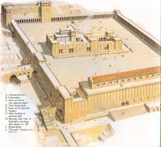 Drawing Of The Temple In Jesus Day Ancient Jerusalem Bible Land Bible History