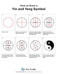 Begin by drawing a circle. Learn How To Draw A Yin And Yang Symbol Step By Step Free Printable Download At Https Museprintables Com Download How To Yin Yang Art Ying Yang Art Yin Yang