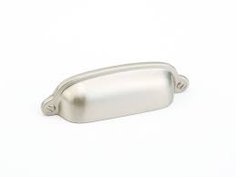 The cup pulls collection combines traditional style with endless versatility to provide the perfect foundation to complement a variety of collections. 743 15 Satin Nickel Cup Pull Schaub And Company