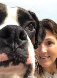 Zoe's yearly check up at the vet! 🐶