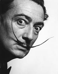 Salvador Dali artwork with blowtorch and oil paint